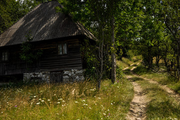 landscape on mountains