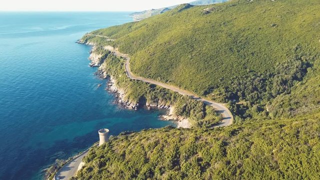Cap Corse - Corsica aerial view
