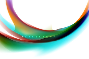 Holographic fluid colors flow, colorful liquid mixing colours motion concept