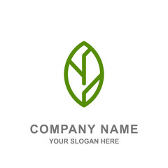 Green Leaf Nature Logo Vector 