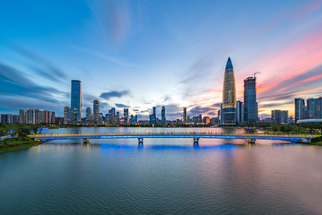 Fototapeta na wymiar Shenzhen city scenery