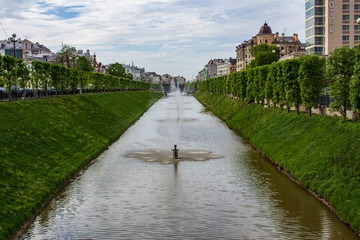 Fountains on the Bulak River, Kazan, Russia