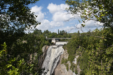 Wasserfall, Parc de la Chute Montmorency, Montmorency Falls, Provinz Qu&eacute;bec, Kanada, Nordamerika