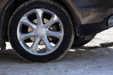 mag wheel car wheels white accessories concept,