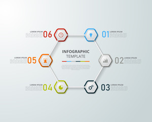 Infographic template for business, education, web design, banners, brochures, flyers, diagram, workflow, timeline. Vector illustration.