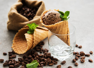 Coffee ice cream