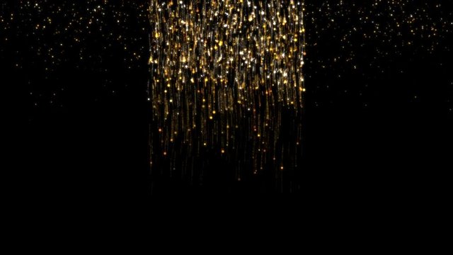 falling particles logo backdrop overlay