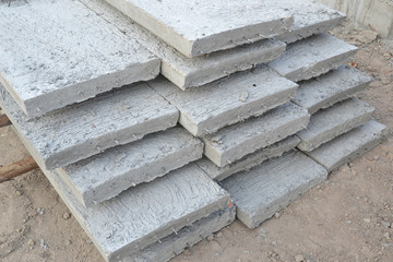 stack of precast concrete