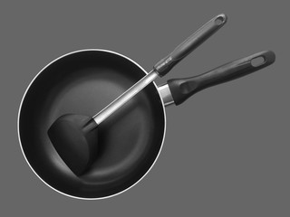 pan and spade of frying pan
