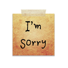 vintage paper note