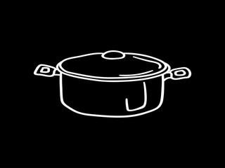 Pots cooking vector