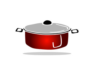 Pots cooking vector