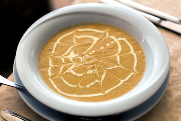 Pumpkin cream soup