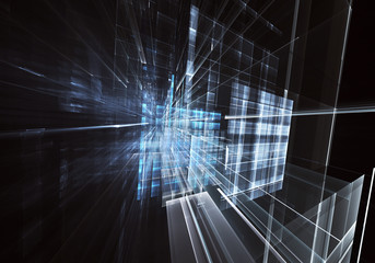 Abstract technology 3D illustration