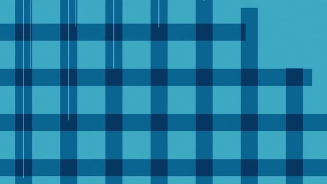 Blue gingham background flow effect. blue checked fabric loopable background