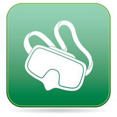 Diving mask icon isolated