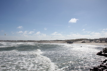 Beaches in Vorupør, Denmark.