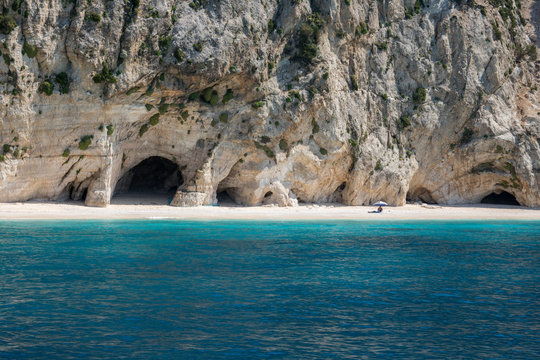 Kamari beach, island Cephalonia (Kefalonia), Greece