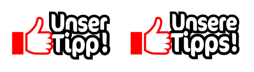 Unser tipp / Unsere tipps,