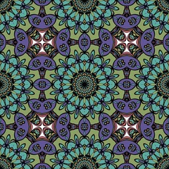 decorative seamless pattern. floral motive. vector illustration