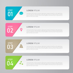 Infographic template for business, education, web design, banners, brochures, flyers, diagram, workflow, timeline. Vector illustration.