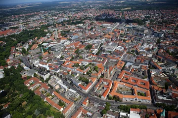 Fototapeten Luftaufnahme Stadt Braunschweig / Aerial view of Brunswick (Germany) © rammi76