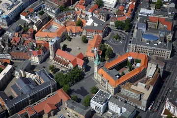 Fototapeten Luftaufnahme Stadt Braunschweig / Aerial view of Brunswick (Germany) © rammi76