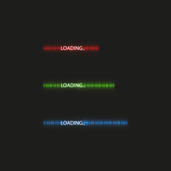 Progress loading bar with lighting. Concept technology. Vector illustration