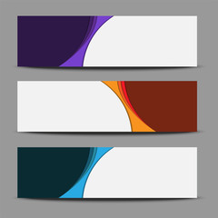 Fototapeta premium set banner template web