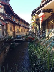 Obraz premium Streets and canals of the Old Town of Lijiang (Yunnan, China)