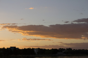 Golden Dusk Country Skyline