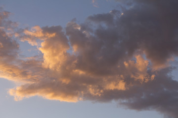 Golden Purple Evening Sky