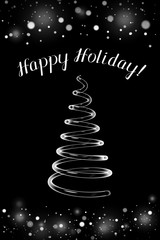 Obraz premium Christmas card - Merry Christmas!