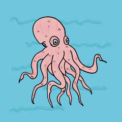 Doodle of an octopus