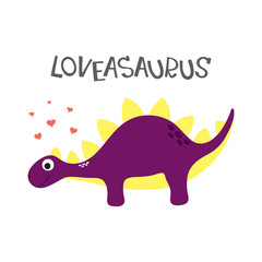 Cute dino illustration