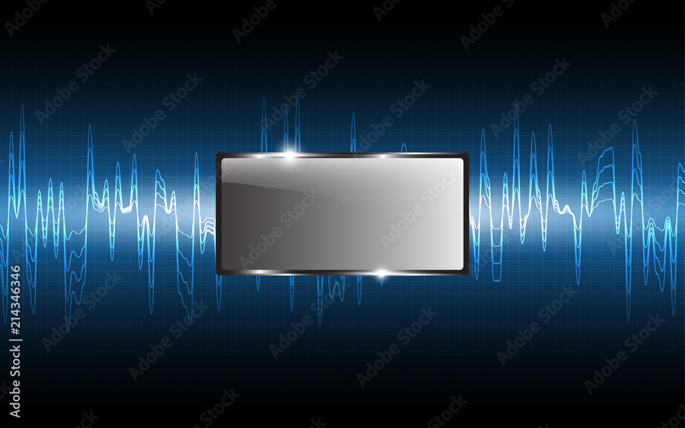 Wall mural abstract technology background hi-tech communication concept innovation background vector illustrati