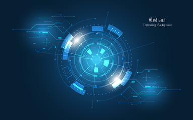 Abstract technology background Hi-tech communication concept innovation background vector illustration