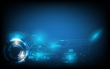 Obraz premium Abstract technology background Hi-tech communication concept innovation background vector illustration