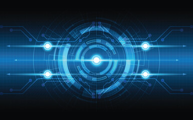 Abstract technology background Hi-tech communication concept innovation background vector illustration