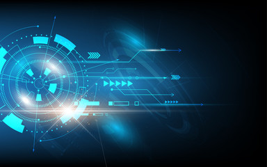 Abstract technology background Hi-tech communication concept innovation background vector illustration