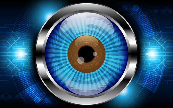Radar scan,Eyeball scaner Abstract technology background searching concept