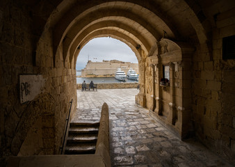 Lanes and streets of Malta. Valletta.