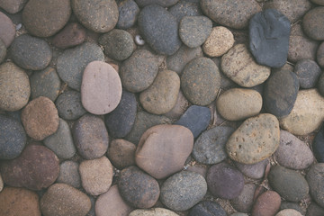 Brown pebbles stone background