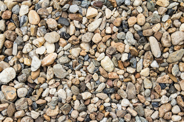 Brown pebbles stone background