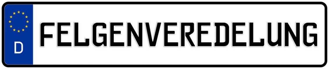 spkw63 SignPersonenKraftWagen spkw - Kennzeichen: Felgenveredelung - Autokennzeichen / Nummernschild -  Leichtmetallräder - hochglanzgedreht / poliert / Gleitschleifen / Oberflächenbearbeitung - g6335