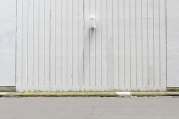 street wall background ,Industrial background, empty grunge urban street with warehouse brick wall