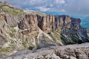 Fototapeta na wymiar Sassongher-Region, Dolomiten, Südtirol