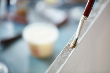 artist, primer canvas, painting, learn to paint