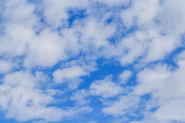 Blue sky in an alpine valley