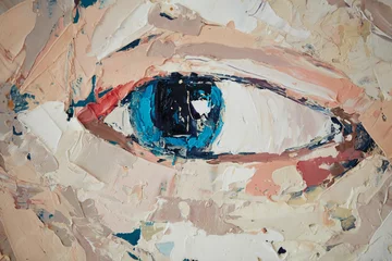 Handgezeichnetes Ölgemälde. Hintergrund der abstrakten Kunst. Ölgemälde auf Leinwand. Farbtextur. Fragment des Kunstwerks. Farbflecken. Pinselstriche der Farbe. Moderne Kunst. Zeitgenössische Kunst. Bunte Leinwand. © kasmasov